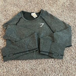 Gymshark crop top long sleeve medium